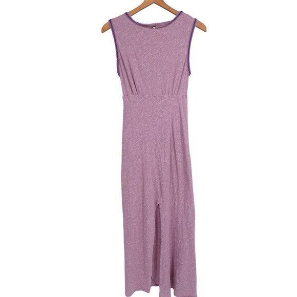 Free People Women's Maxi Sleeveless Open Back Split Hem Dress - size XS - Picture 1 of 12